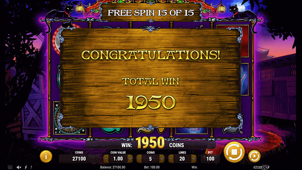 Выигрыш в бонусной игре в Fortune Teller Выигрыш в бонусной игре в Fortune Teller