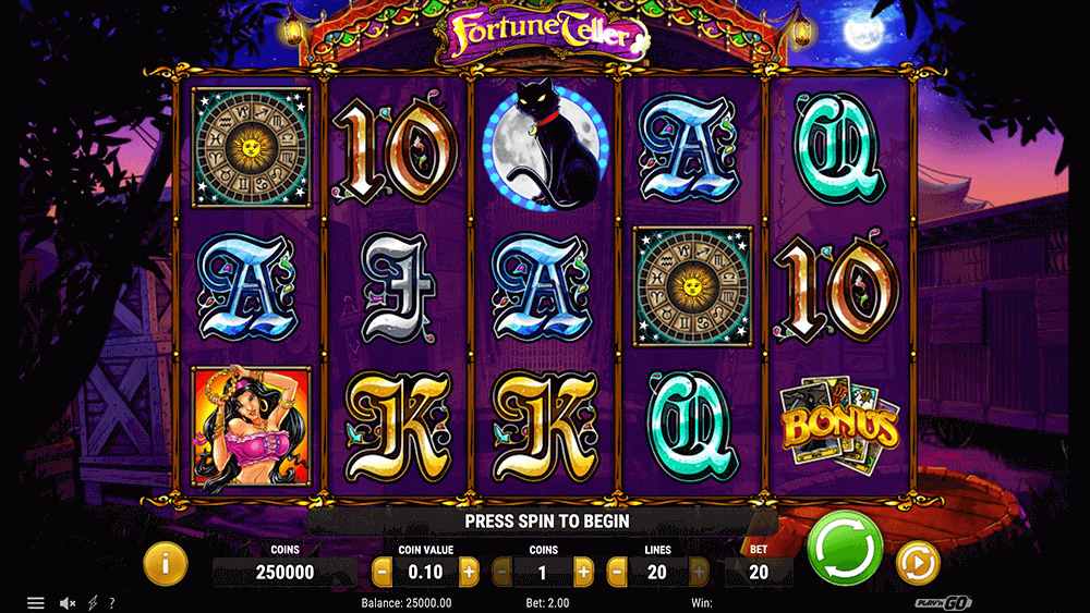 Графика слота Fortune Teller Графика слота Fortune Teller